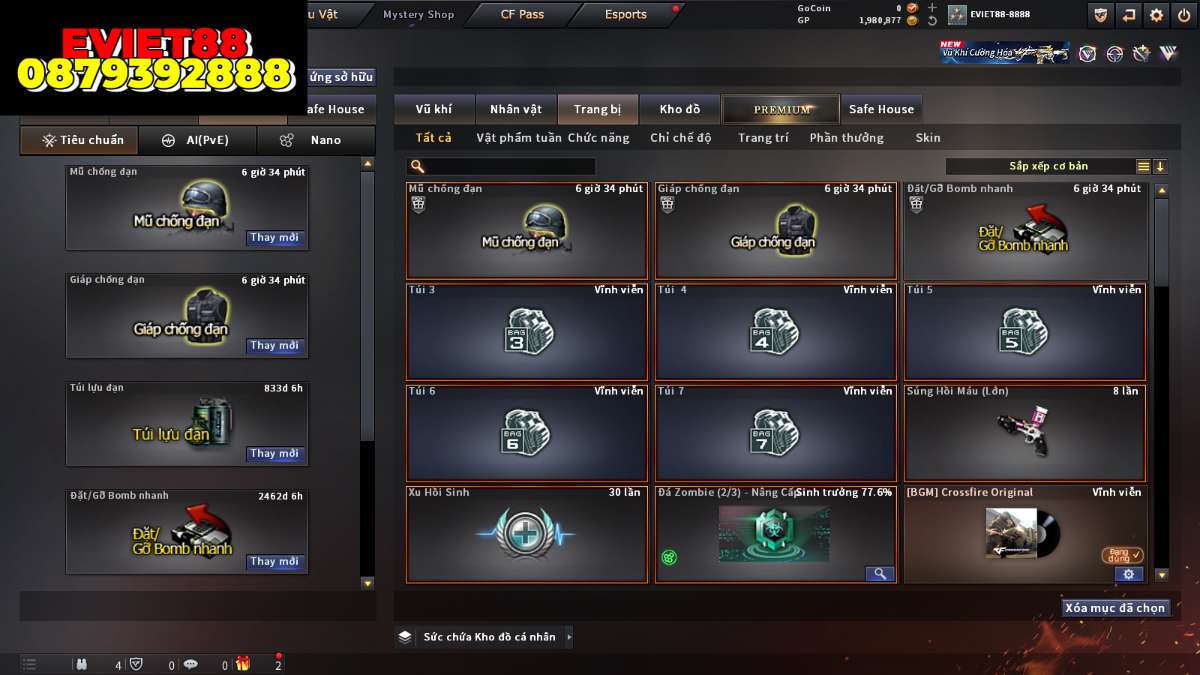 shop acc cf uy tin gia re